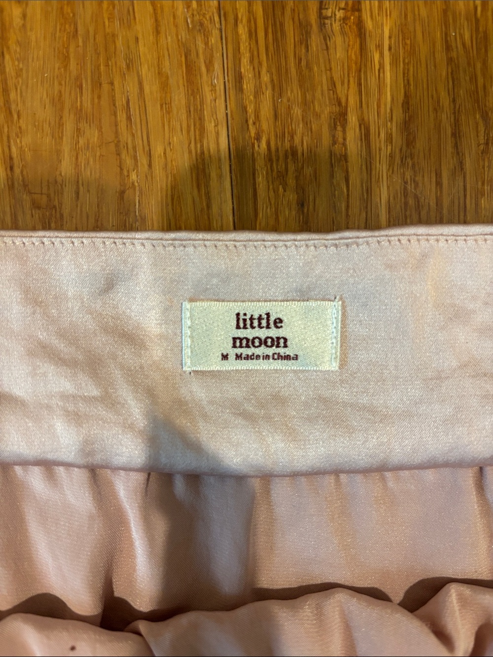 Aritzia Blush Satin Peplum Cami - Picture 2 of 2